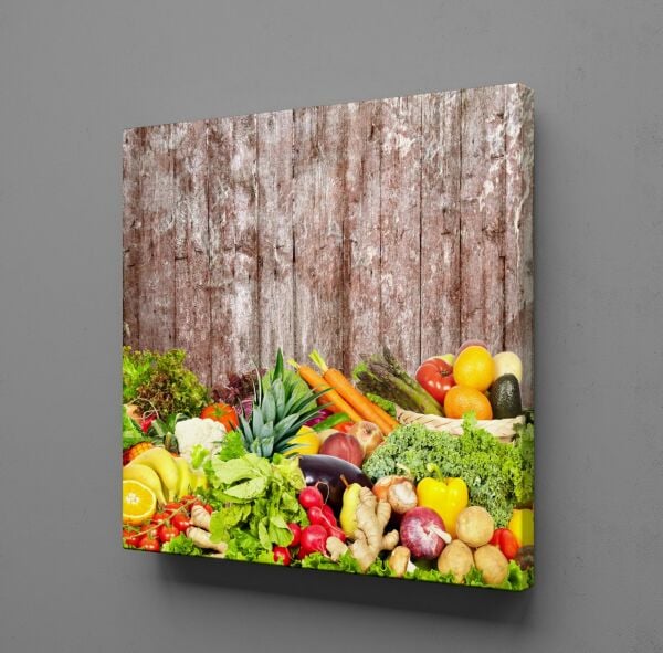 SEBZE VE MEYVELER TEMALI KANVAS TABLO