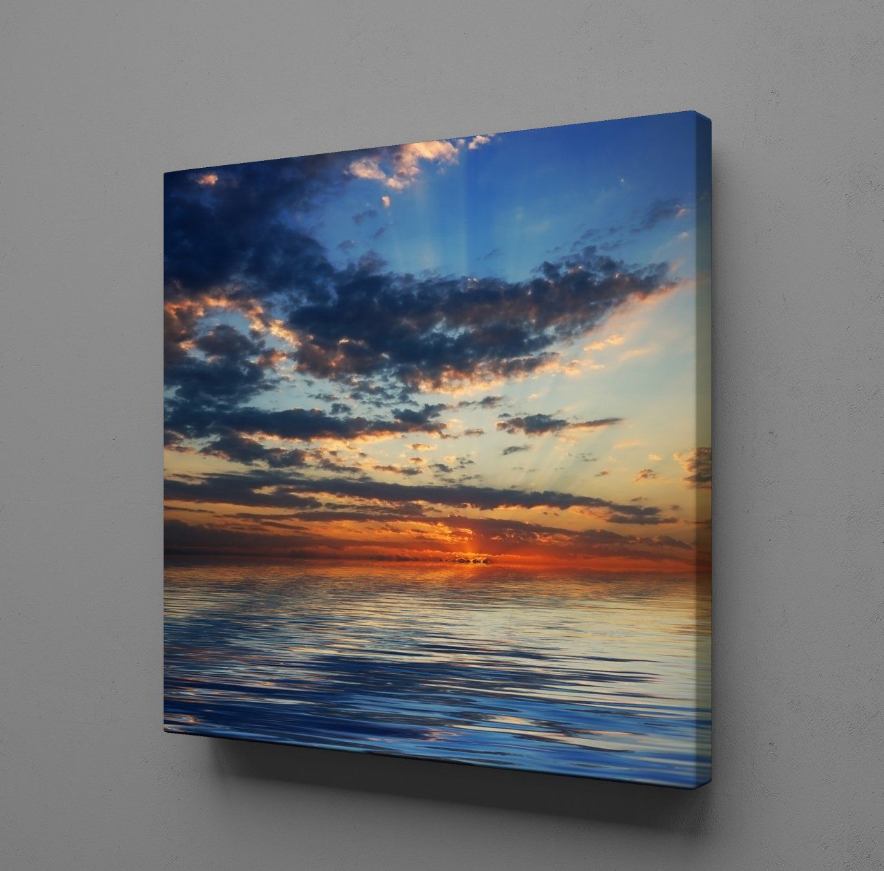 GÖKYÜZÜNÜN DEĞİŞİK RENKLERİ KANVAS TABLO