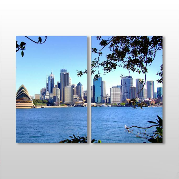 Şehir Manzaralı Kanvas Tablo