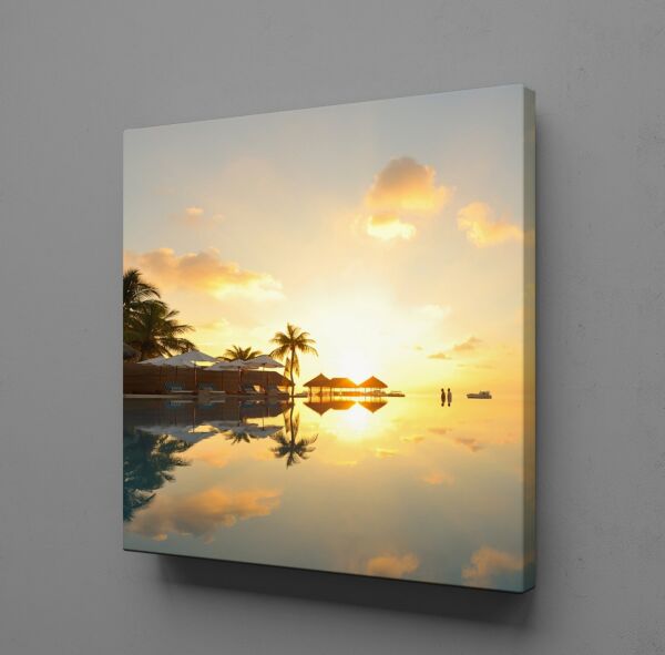 GÖKYÜZÜNÜN YANSIMASI KANVAS TABLO