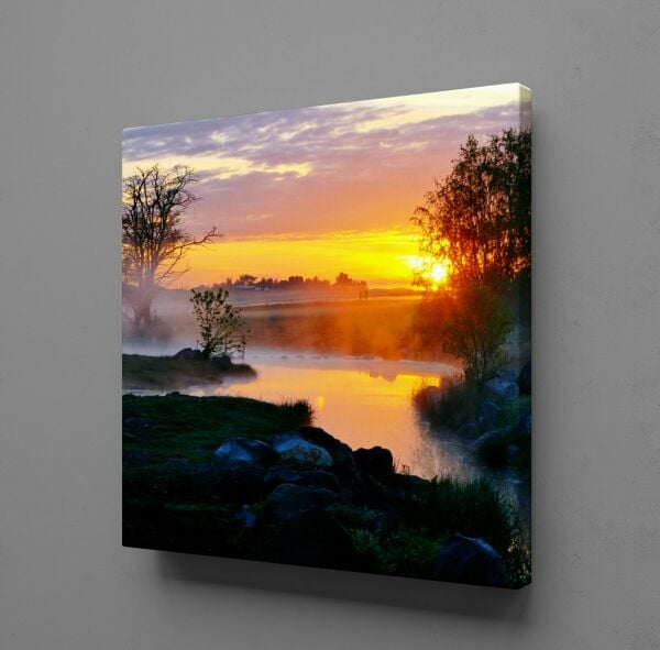 GÜN BATIMI DENİZ DOĞA KANVAS TABLO