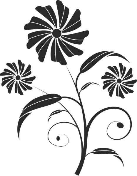 ÇİÇEK DESENİ FOLYO STİCKER