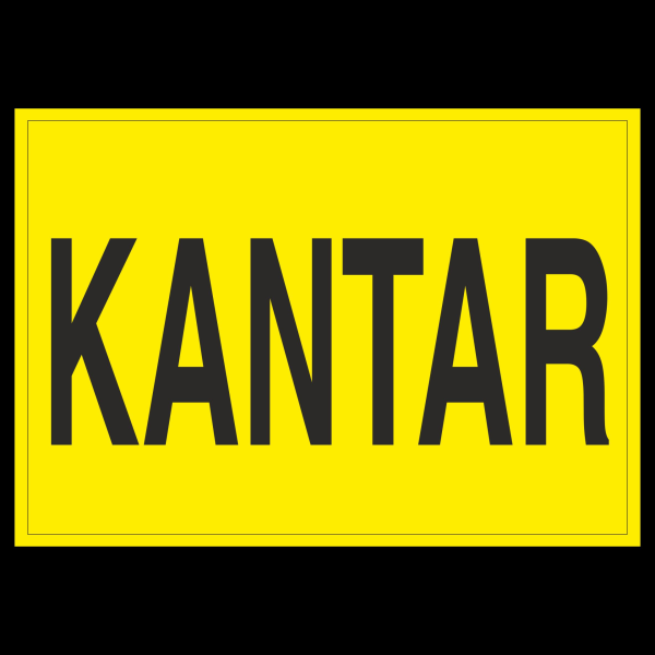 Kantar Uyarı Levhası