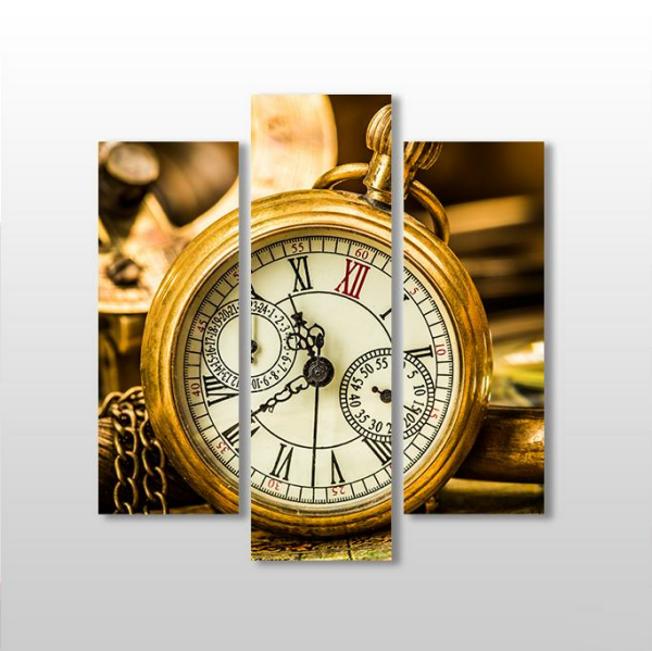 Saat Gold  Kanvas Tablo