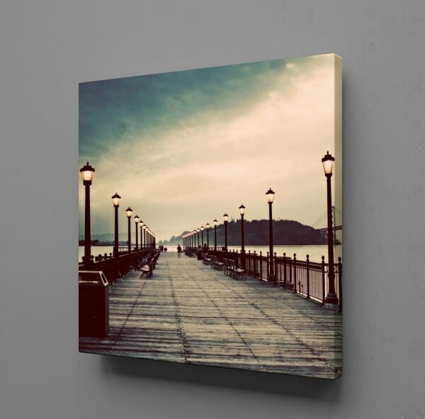 İSKELE DENİZ KANVAS TABLO