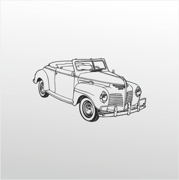 Folyo Sticker Klasik Araba ADKPQUY693