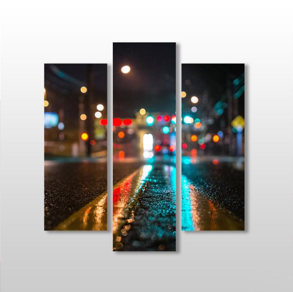 Yol Yansıma  Kanvas Tablo