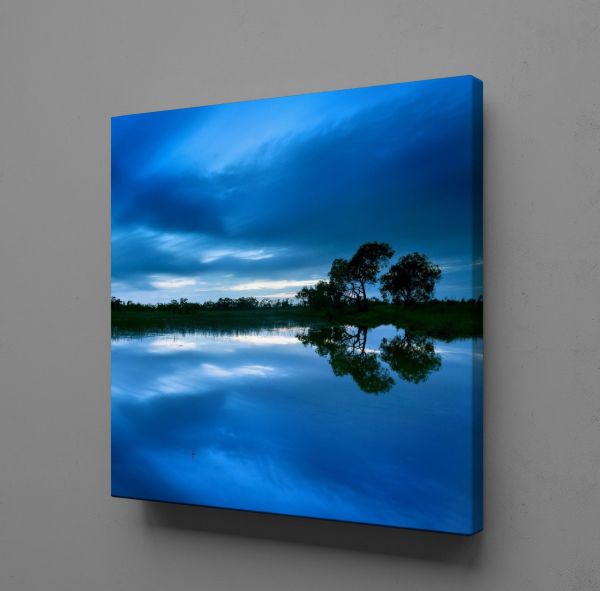 MAVİ DENİZ MANZARASI KANVAS TABLO