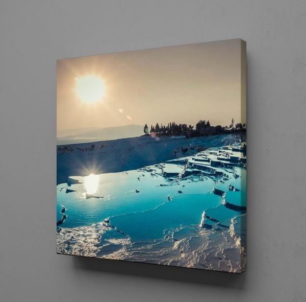 PAMUKKALE TRAVERTENLERİ KANVAS TABLO