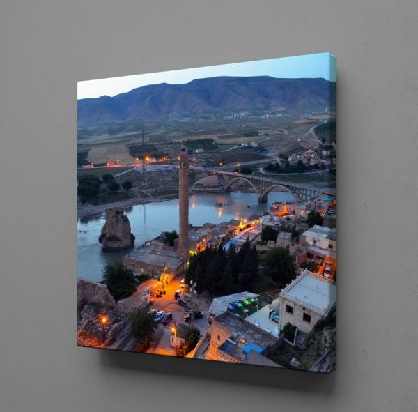 SAHİL KASABASI KANVAS TABLO