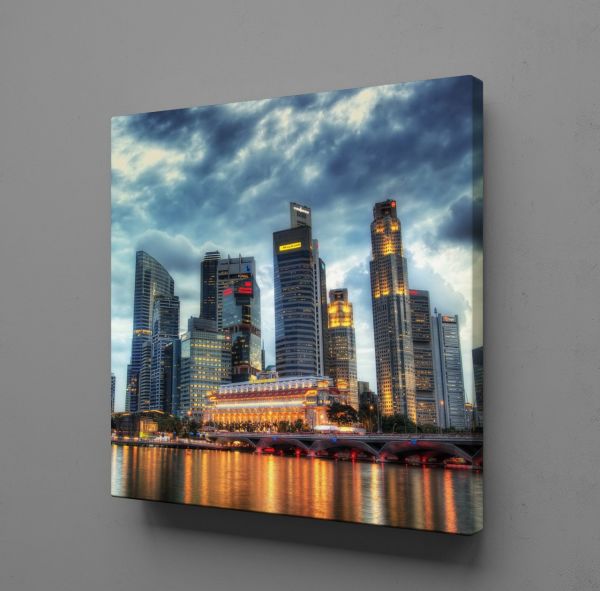 ŞEHİR GÖRÜNTÜSÜ KANVAS TABLO