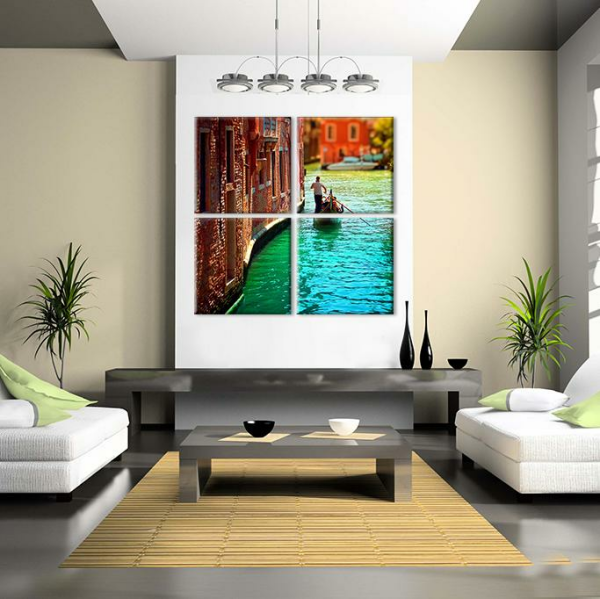 Venedik Kayık Kanvas Tablo