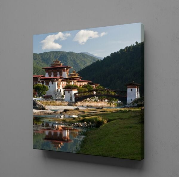 UZAK BİR KASABA KANVAS TABLO