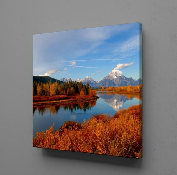 VADİ VE DERE MANZARASI KANVAS TABLO