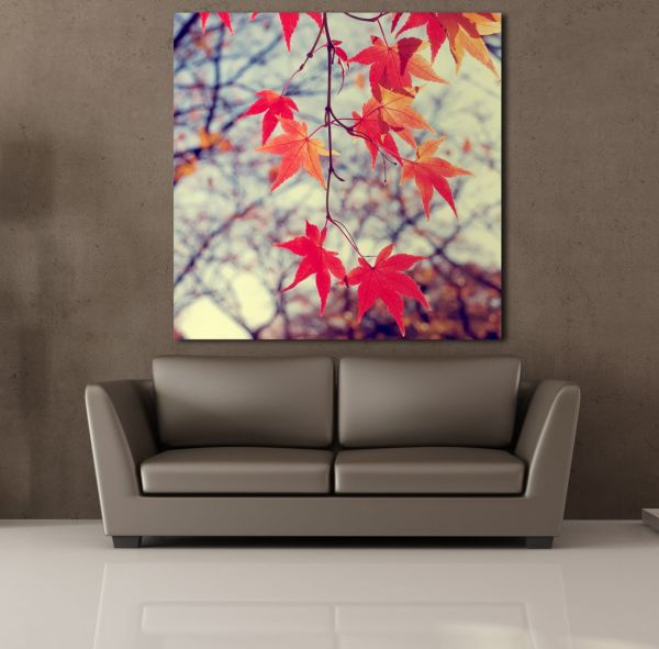 YAPRAKLAR TEMALI KANVAS TABLO