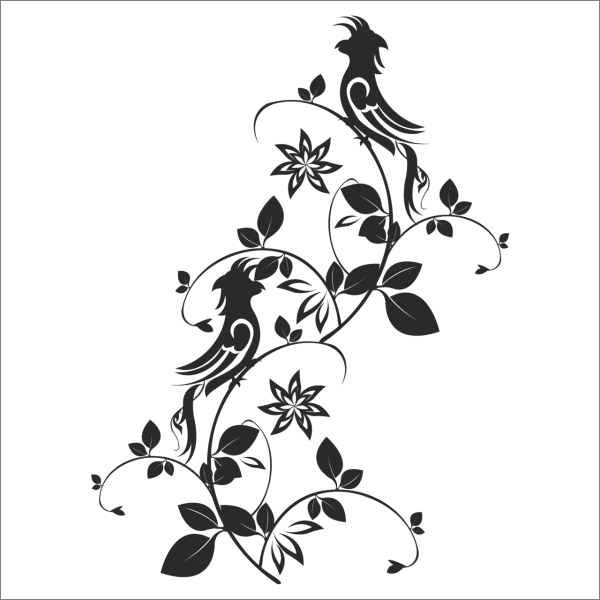 AĞAÇ VE GÜL RESİMLERİ FOLYO STİCKER