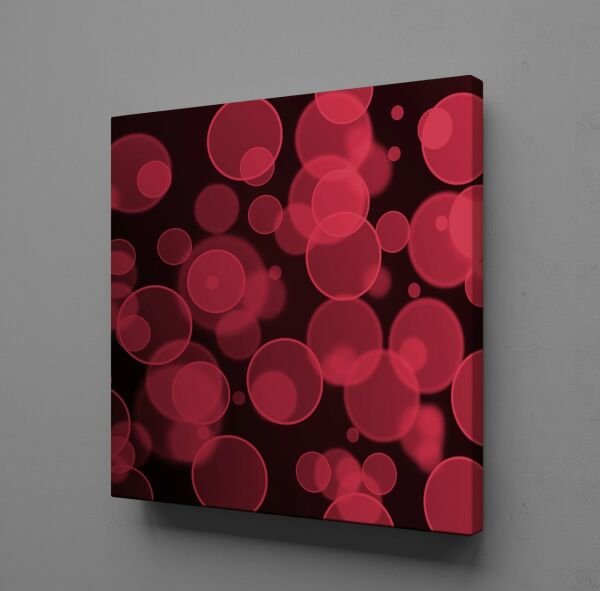 KIRMIZI DAİRELER KANVAS TABLO