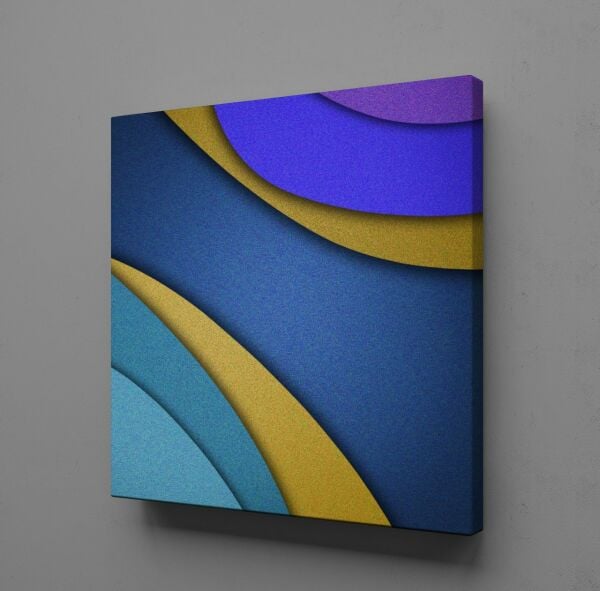 MAVİ MOR KANVAS TABLO