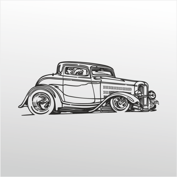 Folyo Sticker Klasik Araba ADKPQUY700