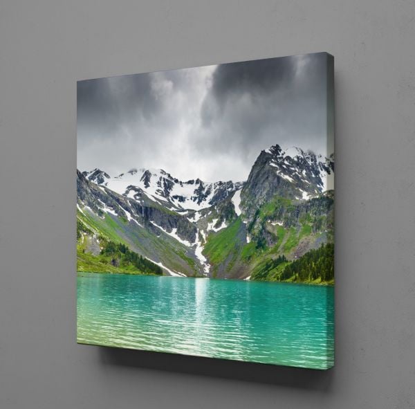 KARLI DAĞ VE MAVİ GÖL KANVAS TABLO