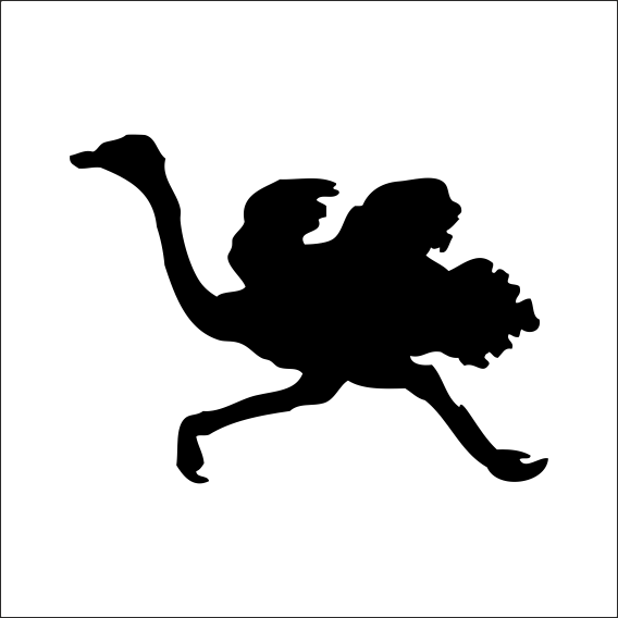 DEVE KUŞU FOLYO STİCKER