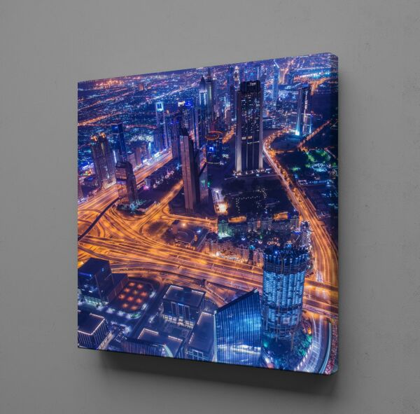 RENKLİ ŞEHİR MANZARASI KANVAS TABLO