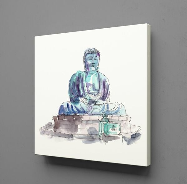 AMİDA BUDDHA KANVAS TABLO