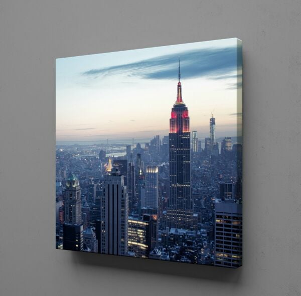 ŞEHİR MANZARALARI VE AKŞAM ÜSTÜ TEMALI KANVAS TABLO