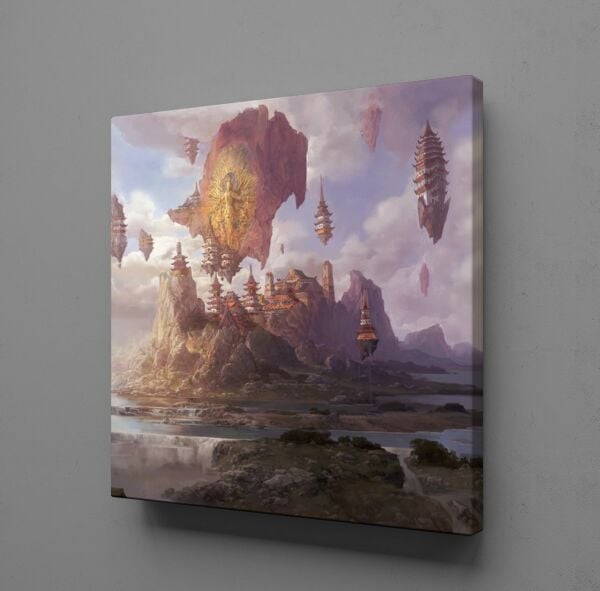 GÖKYÜZÜNDEKİ ŞATOLAR KANVAS TABLO