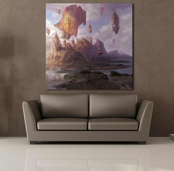 GÖKYÜZÜNDEKİ ŞATOLAR KANVAS TABLO