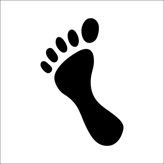 AYAK İZİ FOLYO STİCKER