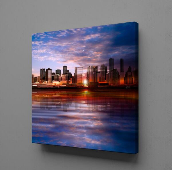 GÜN DOĞUŞU VE BATIŞI DENİZ KANVAS TABLO