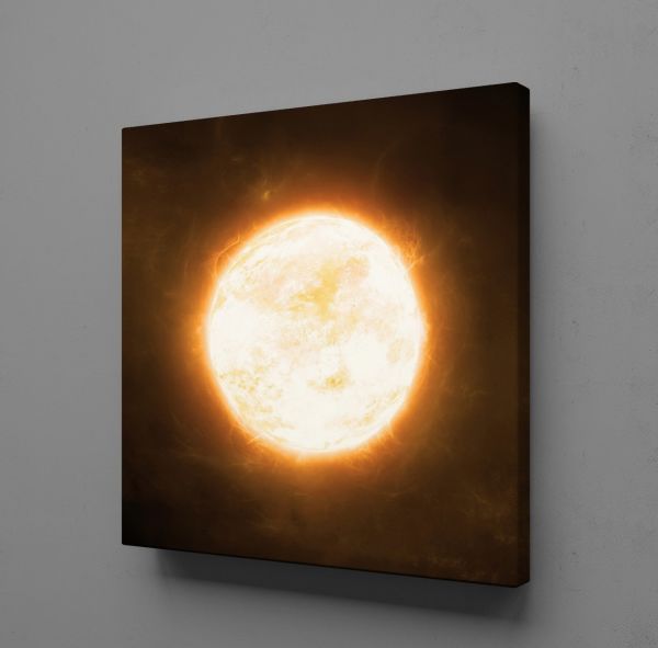 KIZGIN GÜNEŞ TEMALI KANVAS TABLO