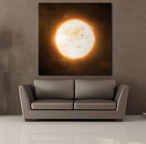 KIZGIN GÜNEŞ TEMALI KANVAS TABLO