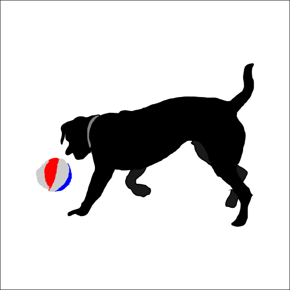 TOP OYNAYAN KÖPEK FOLYO STİCKER