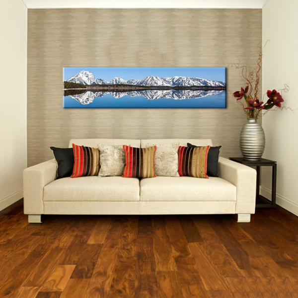 Dağ Ve Göl Kanvas Tablo