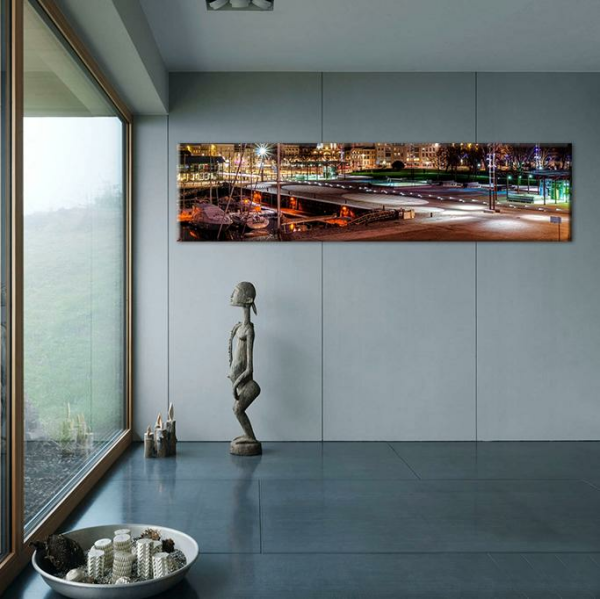 Işıklı Şehir Kanvas Tablo