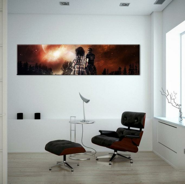 Kızıl Gökyüzü Kanvas Tablo