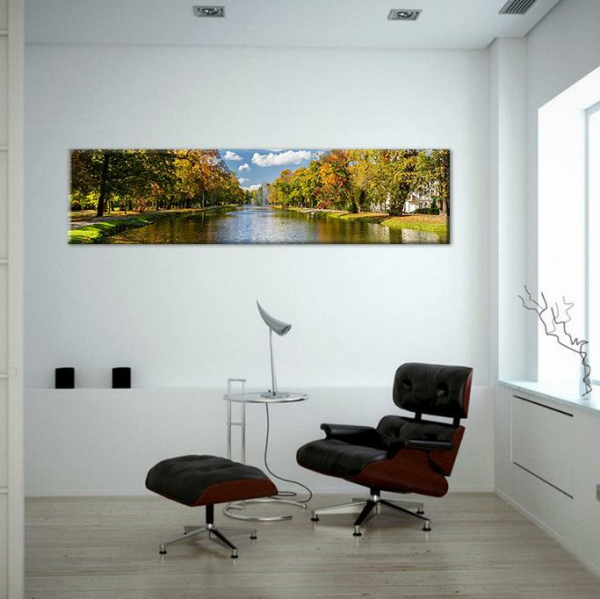 Orman Ve Nehir Kanvas Tablo