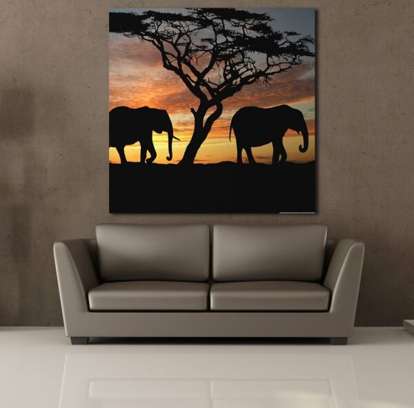 FİLLER KANVAS TABLO