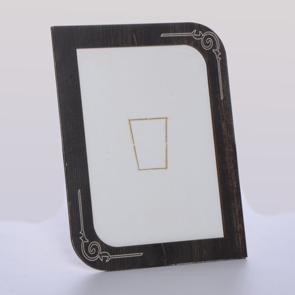 AHŞAP SİYAH RENK RESİM ÇERÇEVE 15*21