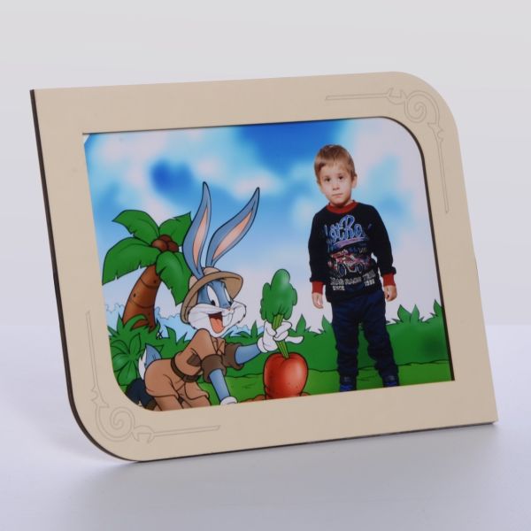 AHŞAP BEJ RENK RESİM ÇERÇEVE 10x15