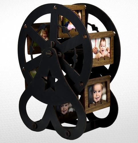 AHŞAP SİYAH RENK DEĞİRMEN RESİM ÇERÇEVE 20cm*27cm