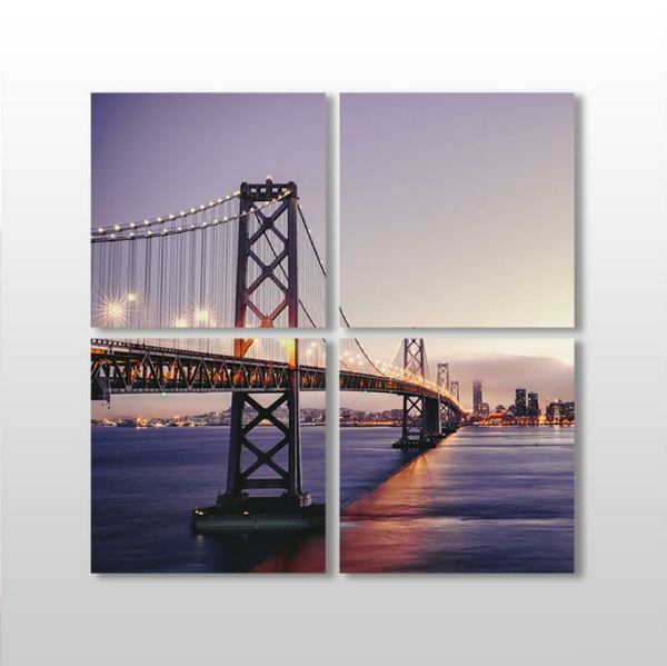 Akşamüstü Köprü Kanvas Tablo