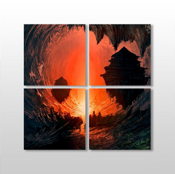 Dijital Dünya Kanvas Tablo