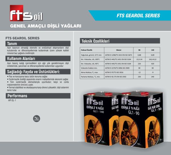 FTS GEAROIL 140 3 LT