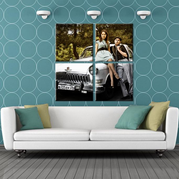 Klasik Araba Kanvas Tablo