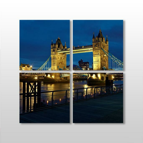 Köprü Gece Kanvas Tablo