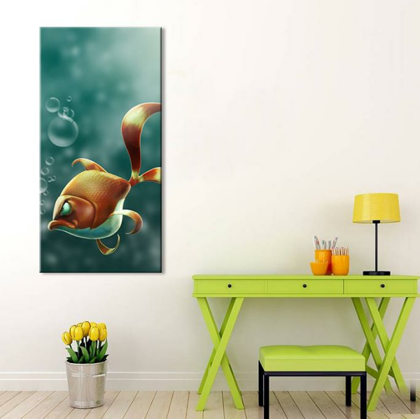 Kızgın Balık Kanvas Tablo