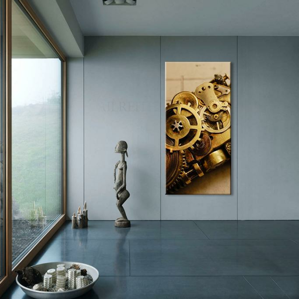 Dişli Çark Kanvas Tablo